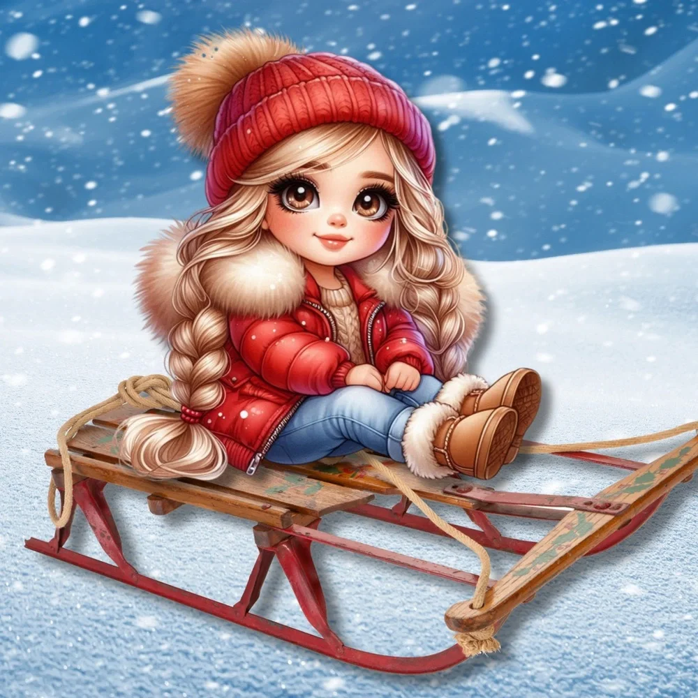 Snow Bunny CutiePie 2026 12 Month Calendar Jan-Dec